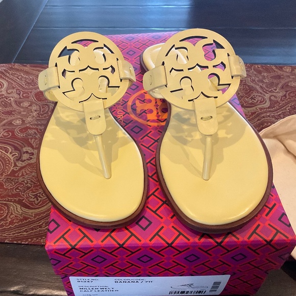 Tory Burch Shoes - Tory Burch MILLER SANDAL in Banana,  Size 7, BNIB, MSRP$198 Must have style